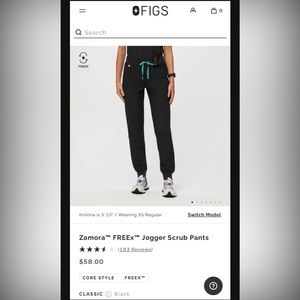 Zamora™ FREEx™ Jogger Scrub Pants size M